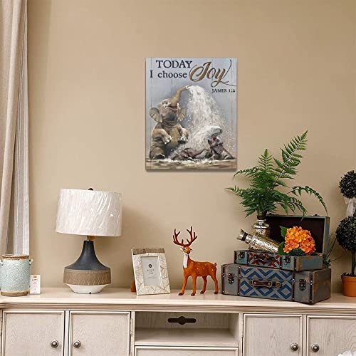 Funny Elephant Bathroom Wall Art Cute Elephant Pictures Wall Decor Wild Animal Canvas Print Painting Framed Home Artwork Bathroom Decorations For Office Bedroom Kitchen 16"x20" - color: Cute Elephant, size: 20"L x 16"W
