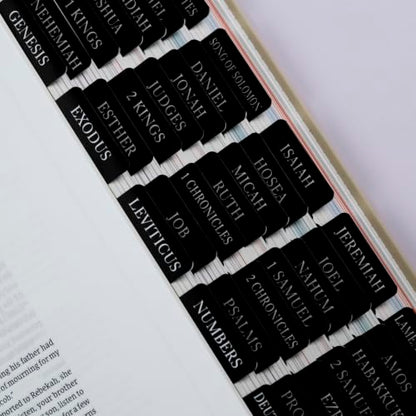 UPAFEXXI-Laminated Bible Tabs with Book Summaries, Bible Study Supplies - color: Summaries Black2