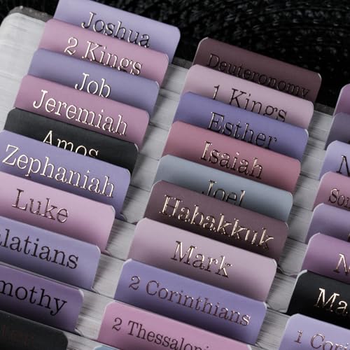 UPAFEXXI-Laminated Bible Tabs, Bible Tabs for Women and Men(Purple) - color: Purple