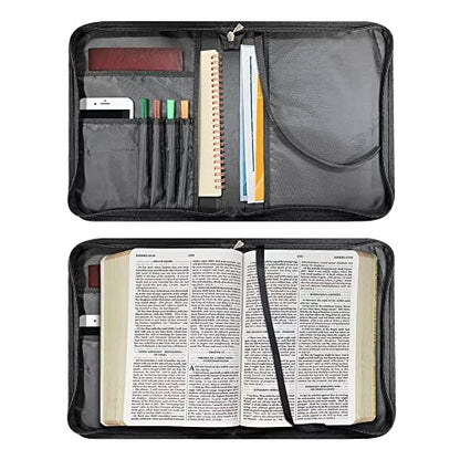 Sunflower Fall Women Bible Carrying Case - Multi-Purpose Bible Carrier - Lightweight Bible Cover for Woman - Large Size - color: Sunflower Fall, size: L