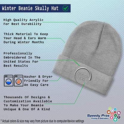 Custom Beanies for Men Christian Nazarene Jesus God Christ Skull Cap Winter Hats Women Acrylic One Size - color: Light Grey Personalized Text Here