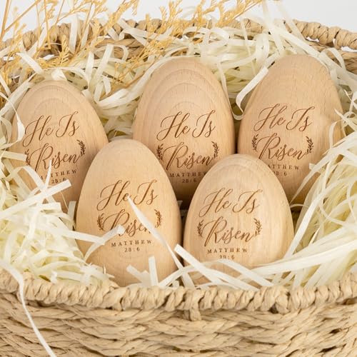 The Original He is Risen Egg Easter Gift, Resurrection Eggs Basket Stuffers