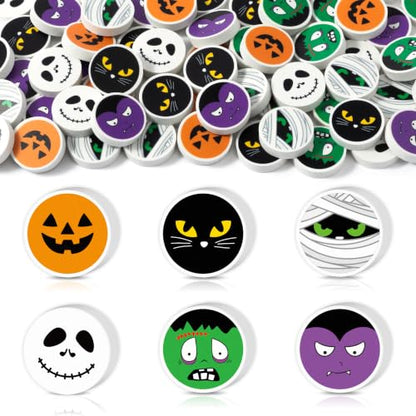 Halloween Character Mini Erasers Bulk, 60PCS Kid Student Party Favor - style: Halloween Character