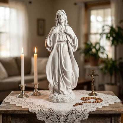 Sacred Heart of Jesus Statue 24.4'' H Large Outdoor Statues - color: Sacred Heart of Jesus (24.4 Inch)
