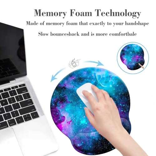 Ergonomic Mouse Pad with Wrist Support,Gaming Mousepad with with Non-Slip - color: Round-C2