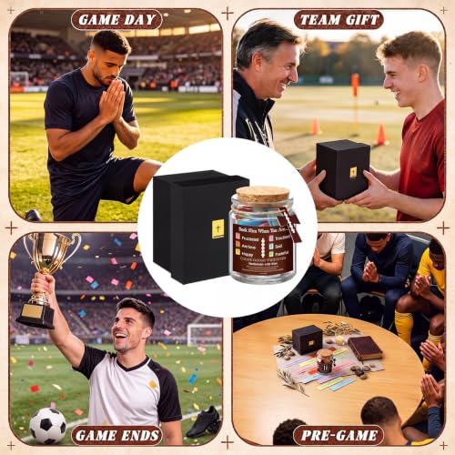 Lunmon Football Bible Jar Color-coded Bible Verses Catholic Scripture Jar - style: Football