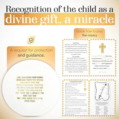 Baptism Gifts for Girl, Baptism Gifts, Catholic Baptism Gifts, Kids Rosary Beads Catholic, Baby Baptism Gifts, Christening Gifts for Girls, Christening Gifts for Girls, First Communion Gifts. - color: White/Golden