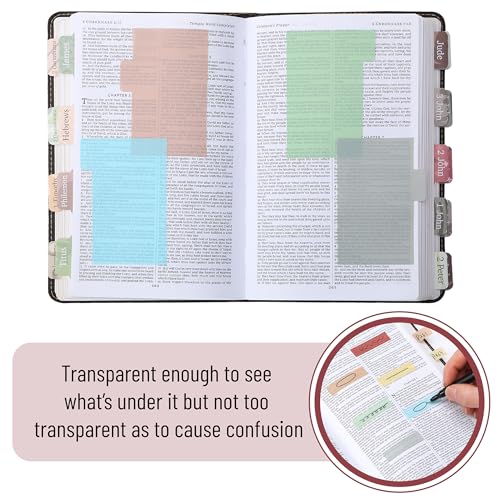 Mr. Pen- Transparent Sticky Notes Set, 820 Pack - color: Morandi, size: 1 Set (Pack of 2)