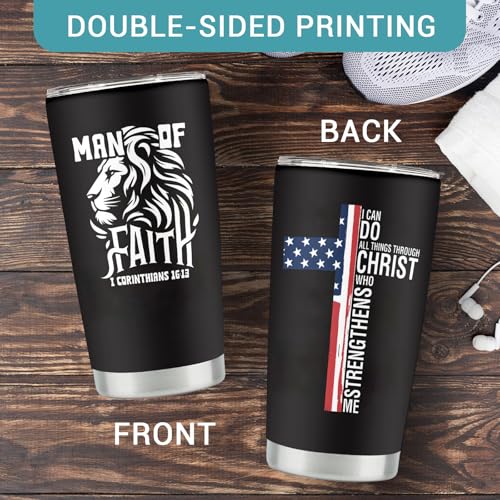 Christian Gifts for Men, Man of God Coffee Tumbler 20oz