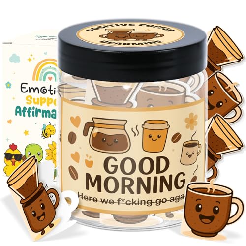 Emotional Support Coffee - Coffee Lover Gifts for Women - Positive Affirmations Cards - Inspirational Gifts for Women - Birthday Gift for Coworkers, Barista, Best Friends, Espresso Martini Gift - color: Positive Coffee