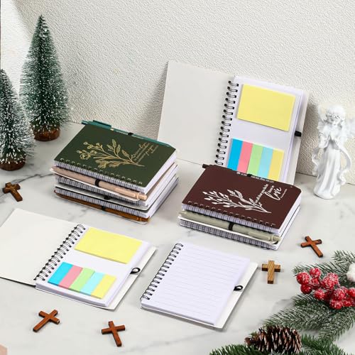 Kosiz 20 Sets Christian Gift Bible Spiral Notebook with Pens, Bright Color - color: Bright Color