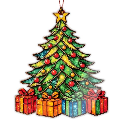 Northern Lights Ornament, Starry Night Beautiful Christmas Ornaments, Starry Night Gifts, Xmas Tree Decorations, Gift for Coworker, Friends, Family, Secret Santa Gift, Christmas Ornament 2025 - color: Crmtree