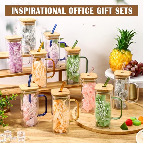 10 Pcs Thank You Glass Cups 13.5 oz Teacher Gift - style: Awesome Style