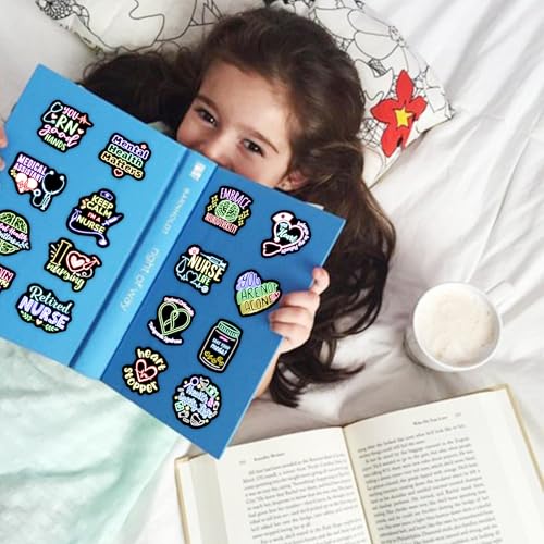 50 Pcs Neon Mental Health Stickers for Water Bottle - color: Non-luminescent-164kshr