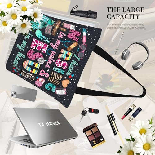 Bible Tote Bags For Women Religious Church Bag Christian Tote Bags Inspirational For Women Organizer Christian Gift - color: Nurses