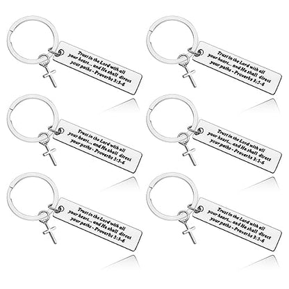 Bible Verse Gift for Women Men Christian Keychain Gift Inspirational Keychain Gift Confirmation Baptism Gift