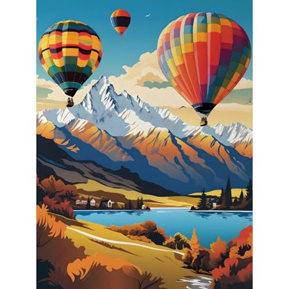 Diamond Art Kits for Adults, Mountain Diamond Painting Kit, 12x16 Inch - color: CYDP1P07