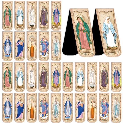 Virgin Mary Magnetic Bookmarks, Catholic Book Marks for Bible Study - style: Virgin Mary