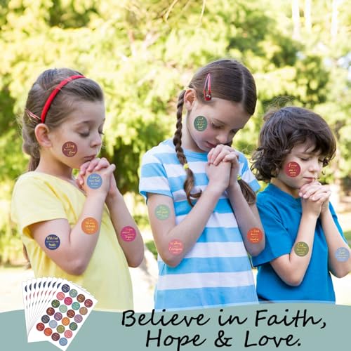 600 Pcs Gold Foil Bible Verse Stickers 24 Styles Christian Stickers - style: Classic