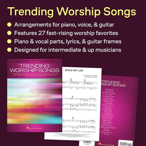 Trending Worship Songs - Piano/Vocal/Guitar Songbook | Contemporary Christian Worship Music Book for Students and Church Musicians | 27 Inspiring Favorites for Practice and Modern Praise Sessions