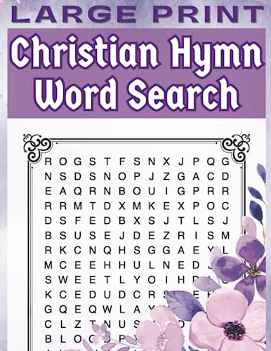 Christian Hymn Word Search: Extra-Large Print Puzzles featuring Timeless Hymns