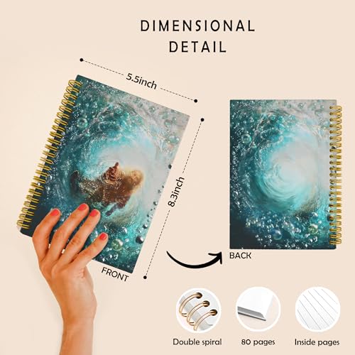 Christian Hand of God Bible Verse Prayer Religious Notebook Journal for Note Taking,Jesus Saves Peter Merciful Jesus Gift Journals for Writing,Hardcover Spiral Notebook,5.5x8.3 Inch - color: Color-01