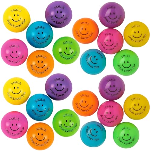 Fun Express Religious Bouncing Balls, 48 Pieces