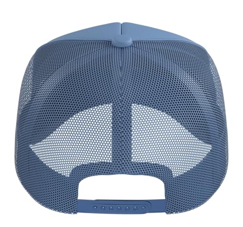 Half Hood Half Holy Tshirt Christian Jesus Ghetto God Funny Trucker Hat with Adjustable Mesh Back - color: Light Blue