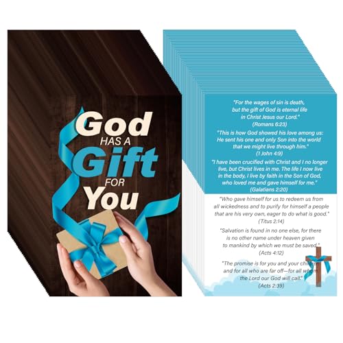 200 Pcs Gospel Tracts Salvation Cards,God Has a Gift for You - style: God Has A Gift for You