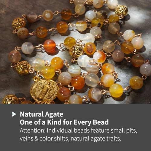 8mm Large‑Size Agate Rosary