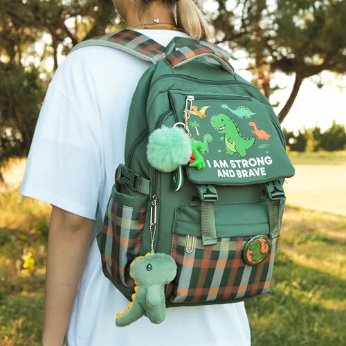 Dinosaur Affirmation Backpacks – Dinosaur Backpack for Boys – Kid Backpack Kids Backpacks – Mochilas Escolares Para Niños – Boys Backpack for Kids – Backpacks for Kids Bookbag - color: Dinosaur
