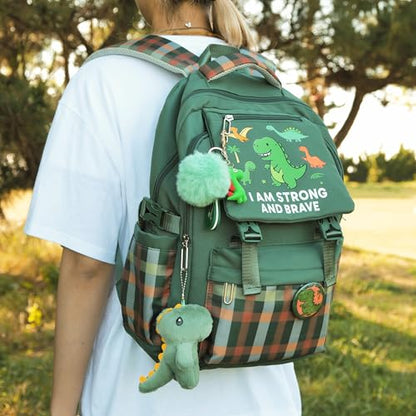 Dinosaur Affirmation Backpacks – Dinosaur Backpack for Boys – Kid Backpack Kids Backpacks – Mochilas Escolares Para Niños – Boys Backpack for Kids – Backpacks for Kids Bookbag - color: Dinosaur
