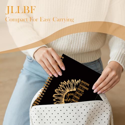 JLLBF Christian Spiral Notebook, Sunflower You Are Bible Notebooks for Note Taking, Christian Gifts for Women, Inspirational Religious Prayer Journal Notebook, 5.5x8.3 Inch - color: You Are