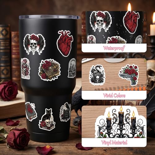 100Pcs Gothic Dark Romance Stickers Spicyy Bookish Bookworm Decals - color: 100pcs Dark Romance 877