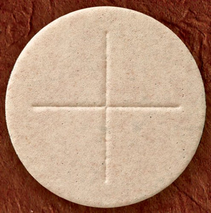 Box of 50: Whole Wheat Flour Alter Bread 2 3/4" Dia Church Ceremony Communion Wafer Host - size: 50 Count (Pack of 1)