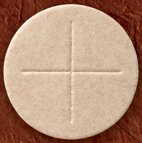 Box of 50: Whole Wheat Flour Alter Bread 2 3/4" Dia Church Ceremony Communion Wafer Host - size: 50 Count (Pack of 1)