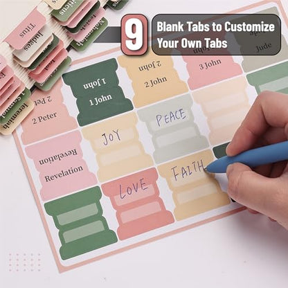 Mr. Pen- Bible Tabs, 75 Tabs, Colorful - color: Colorful