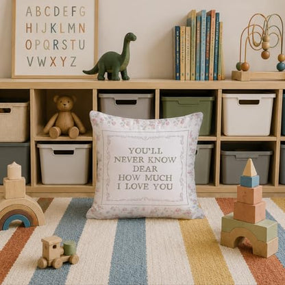 Christian Bible Throw Pillow Covers 18x18 Inch - color: White-dear