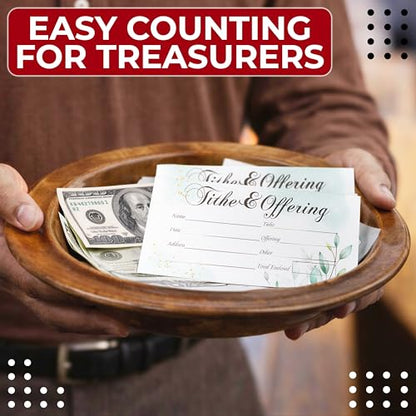 Tithes and Offering Envelopes for Church, 500 Count, 6.3 x 3.1 in
