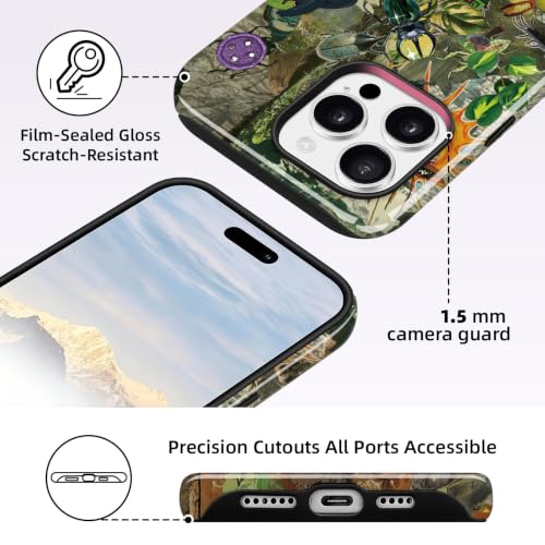 Kairos for iPhone 13 & iPhone 14 Case - Military Protection Beetle Nature - color: beetle, size: iPhone 13 / iPhone 14(6.1",2021/2022)