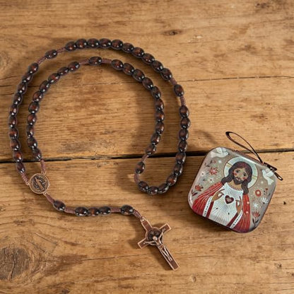 Catholic Rosary Beads, Rosarios Cross Pendant Decorative Prayer Box - color: Style-7