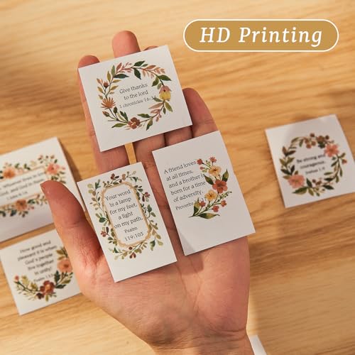 120Pcs Christian Bible Verse Stickers, PET Floral Scripture Sticker - color: Bible Stickers