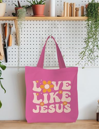 Bible Bags for Women, Christian Tote Bag, Gifts for Christian Women - color: Love Like Jesus