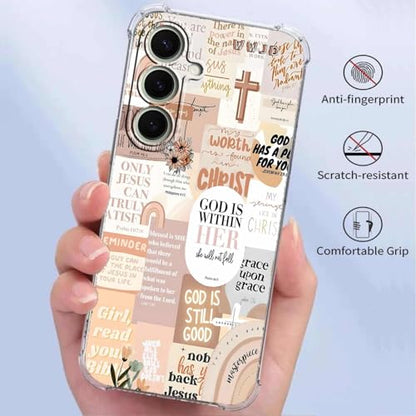 God with Us Case for Samsung Galaxy S26 Plus,Christian Quote,Trendy Cool Soft TPU Bumper Cover for Samsung Galaxy S26 Plus - color: Religion2