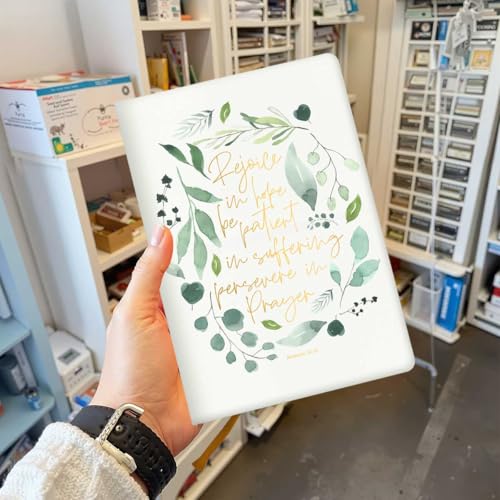 Green Bible Verse Notebook Inspirational Journal Notebook for Women Men - color: Multi 1294