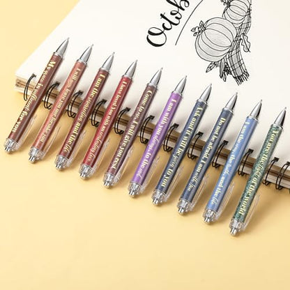 Mr. Pen- Christian Pen Set, 50 Pack, Black Ink, Earthen Hues - color: Earthen Hues, Black Ink, size: 50 Pack