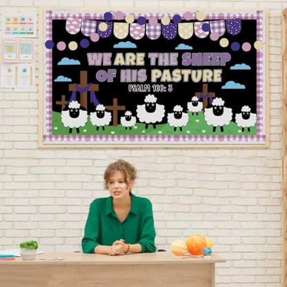 Easter Bulletin Board Set Christian Religious Classroom Decor