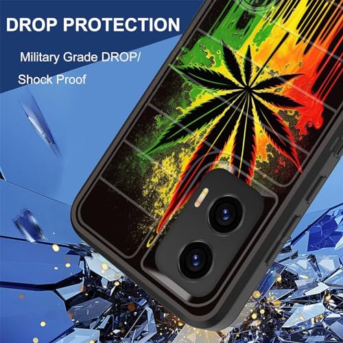 for Moto G Stylus 5G 2024 Case Built in Kickstand,Heavy Duty Protective Shockproof 3-Layer Full Body Rugged Phone Cover for Motorola Moto G Stylus 5G 2024,Marijuana Leaf Weed - color: Marijuana Leaf Weed