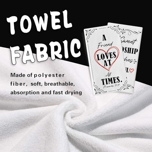 A Sweet Friendship Refreshes The Soul Kitchen Dish Towels Set of 2