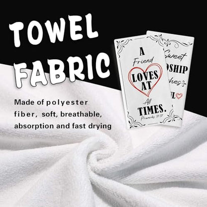 A Sweet Friendship Refreshes The Soul Kitchen Dish Towels Set of 2